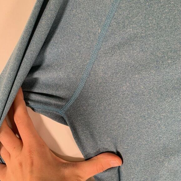 Livestrong Nike Jacket Women's Large Blue 1/4 Zip Long Sleeve Turtleneck - Picture 12 of 13